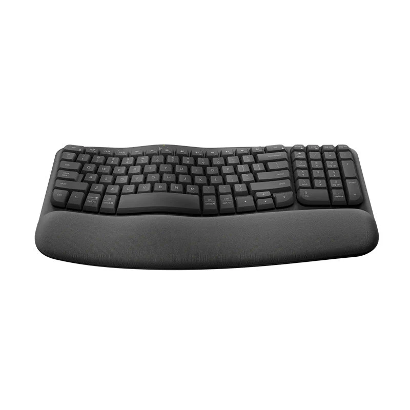 Logitech Wave Keys Ergonomic Wireless Bluetooth Keyboard (Graphite) - Image 3