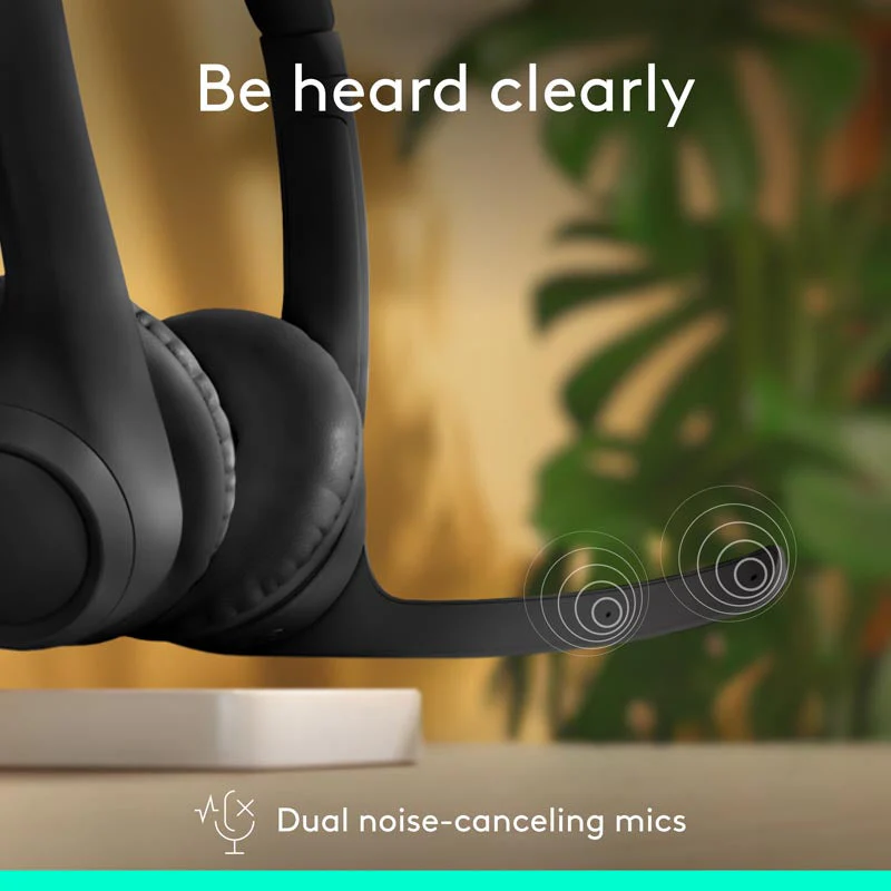 Logitech Zone 300 Wireless Headset (Midnight Black) - Image 7