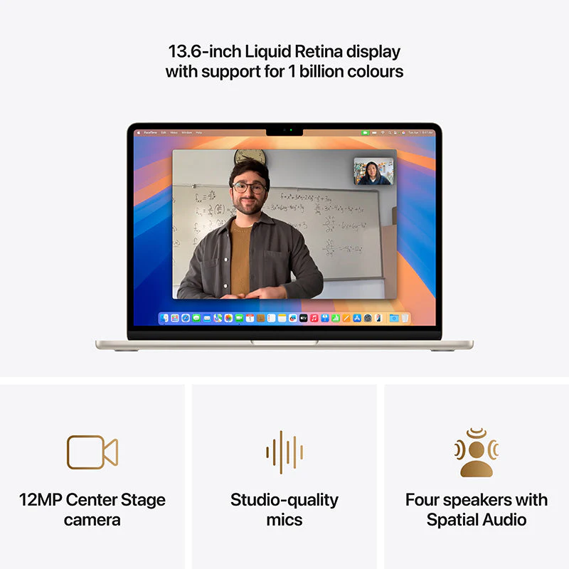 MacBook Air 13.6'' M4 10C GPU/24GB/512GB - Starlight [MC6A4ZP/A] - Image 3