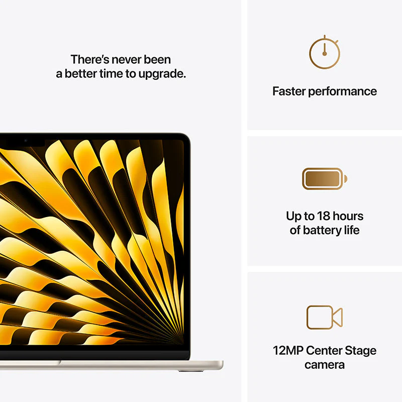 MacBook Air 13.6'' M4 8C GPU/16GB/256GB - Starlight [MW0Y3ZP/A] - Image 4
