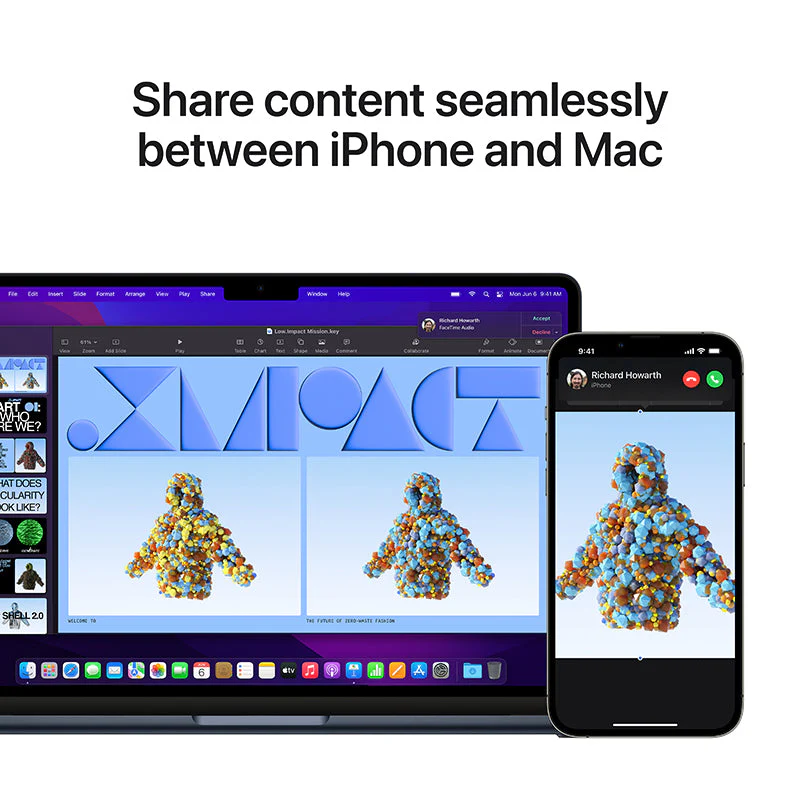 MacBook Air 13-inch Midnight M2 with 8-core CPU and 10-core GPU, 8GB RAM, 512GB [MLY43ZP/A] - Image 9