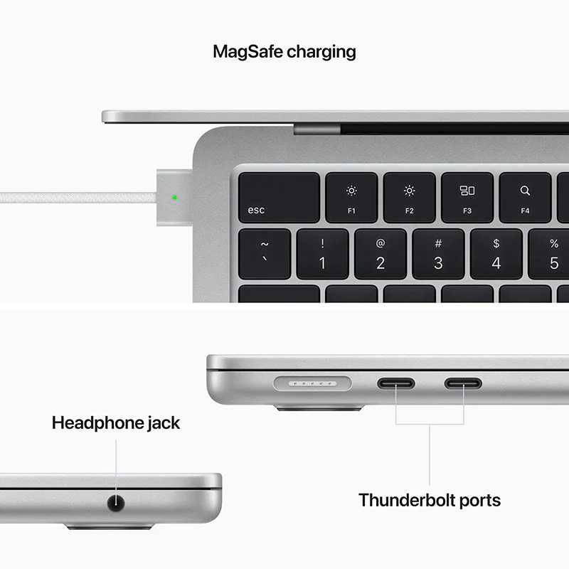 MacBook Air 13-inch Silver M2 with 8-core CPU and 10-core GPU, 8GB RAM, 512GB [MLY03ZP/A] - Image 7