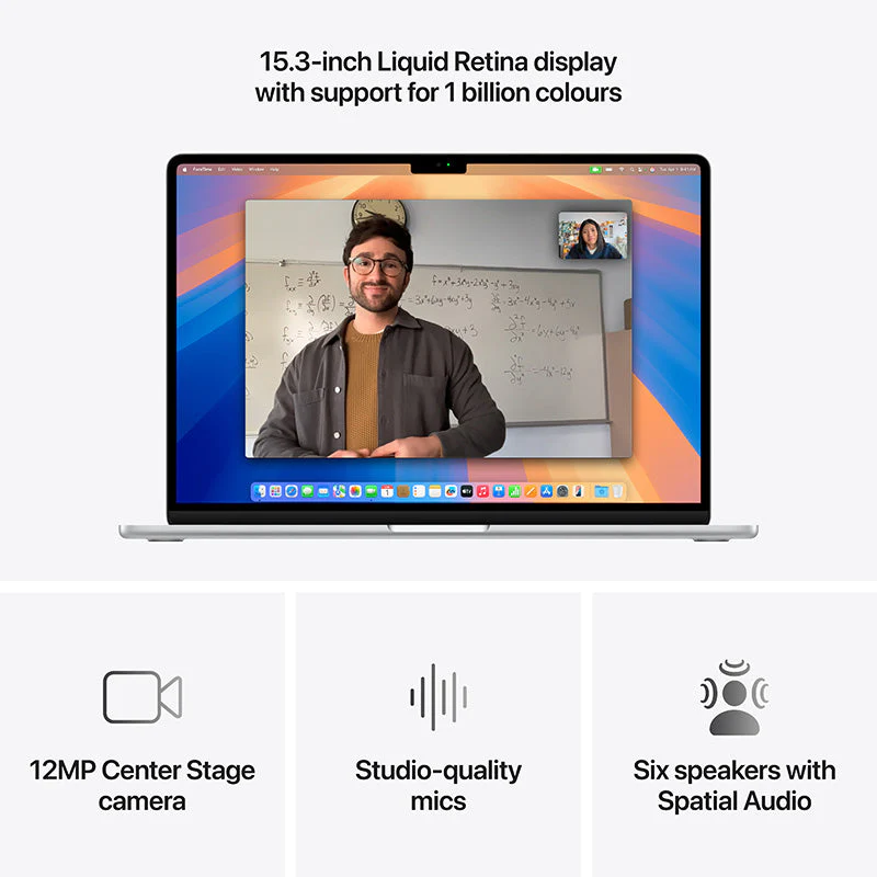 MacBook Air 15.3'' M4 10C GPU/16GB/256GB - Silver [MW1G3ZP/A] - Image 3