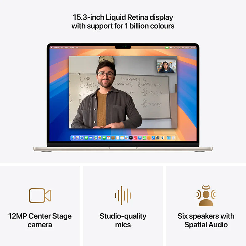 MacBook Air 15.3'' M4 10C GPU/16GB/512GB - Starlight [MW1K3ZP/A] - Image 3