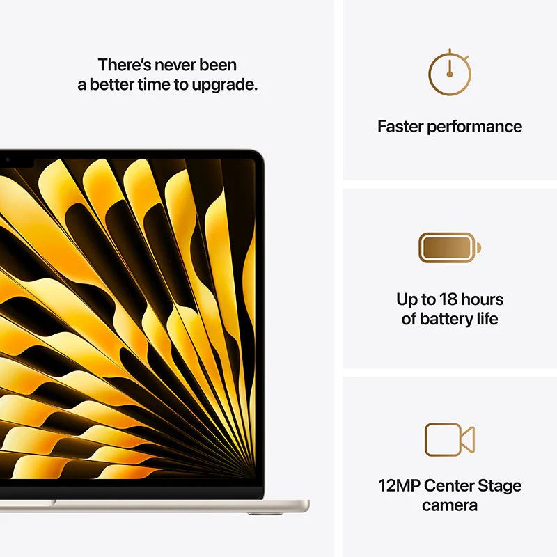 MacBook Air 15.3'' M4 10C GPU/16GB/512GB - Starlight [MW1K3ZP/A] - Image 4