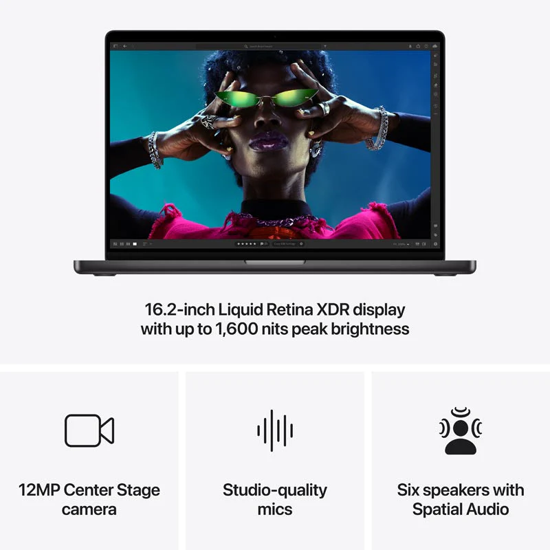 MacBook Pro 16-inch Apple M4 Max chip 14C/32GPU/36GB/1TB - Space Black [MX303ZP/A] - Image 4