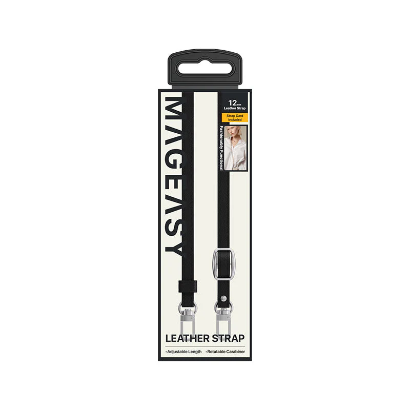 MagEasy 12mm Leather Strap - Black - Image 4