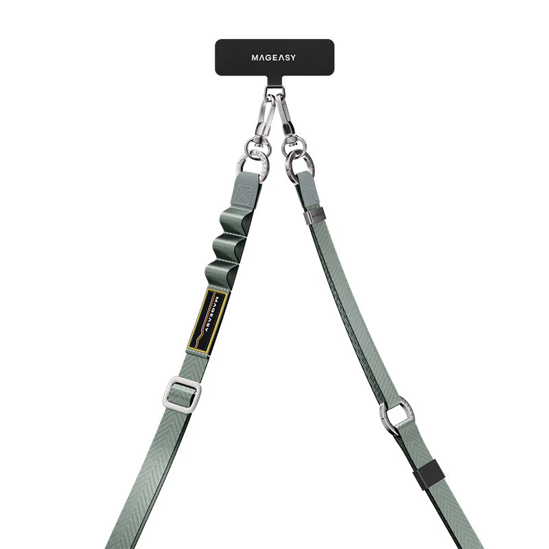 MagEasy 2-in-1 Utility Strap 20mm for iPhone - Misty Blue - Image 5