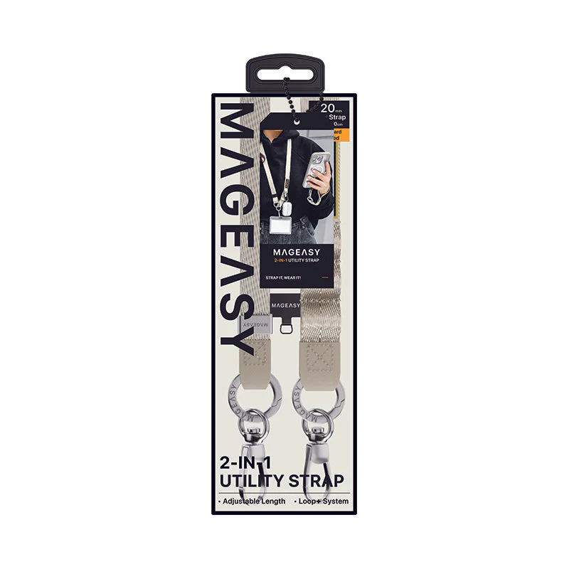 MagEasy 2-in-1 Utility Strap 20mm for iPhone - Starlight - Image 4