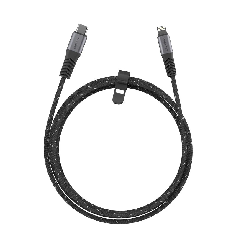 MagEasy LINKLINE 1.5m USB-C To Lightning Cable (Black) - Image 2