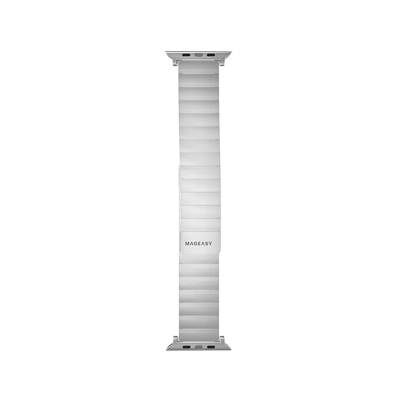 MagEasy Maestro M Magnetic Stainless Steel Apple Watch Loop - 38mm / 40mm / 41mm (Silver) - Image 4