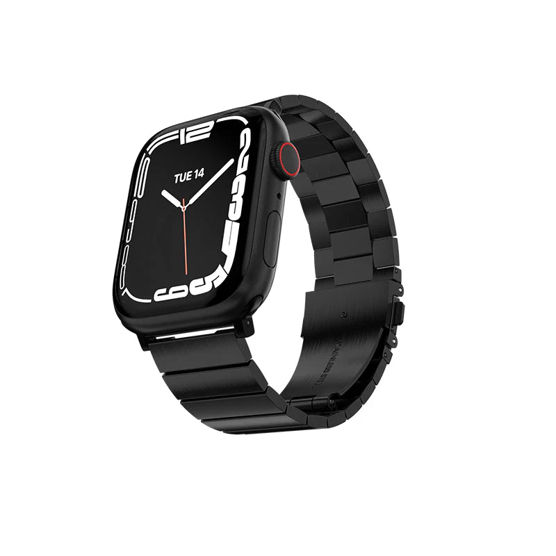 MagEasy Maestro Stainless Steel Apple Watch Band - 42mm / 44mm / 45mm (Black)