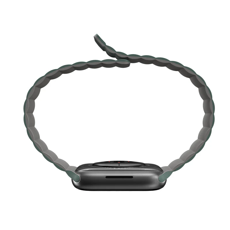 MagEasy Skin Silicone Magnetic Apple Watch Band - 38mm / 40mm / 41mm (Pine Green) - Image 4