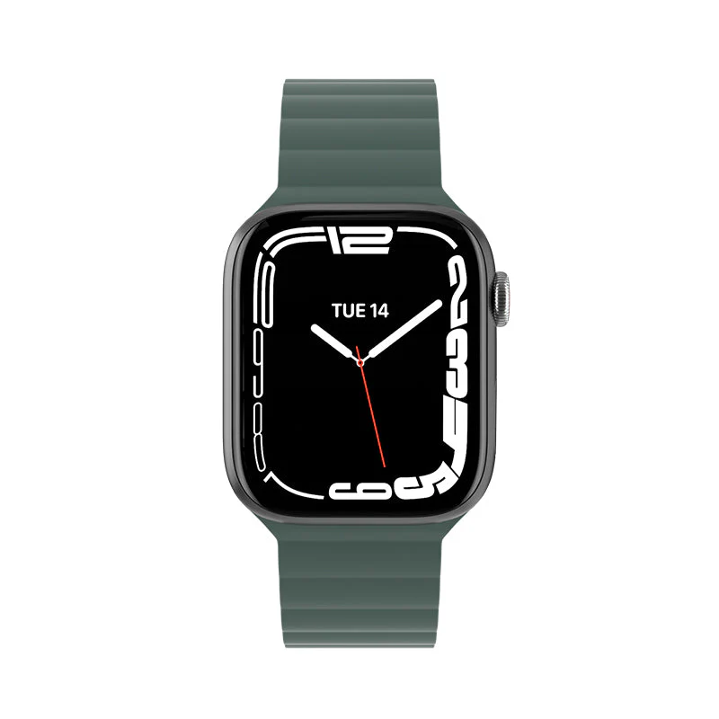 MagEasy Skin Silicone Magnetic Apple Watch Band - 38mm / 40mm / 41mm (Pine Green) - Image 6