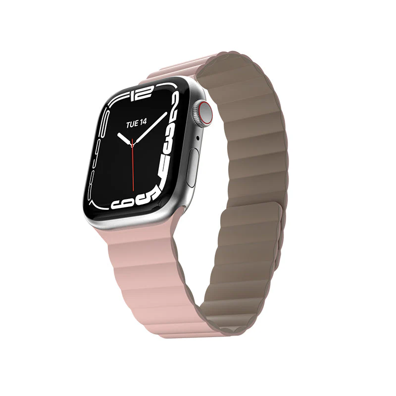 MagEasy Skin Silicone Magnetic Apple Watch Band - 38mm / 40mm / 41mm (Pink) - Image 4
