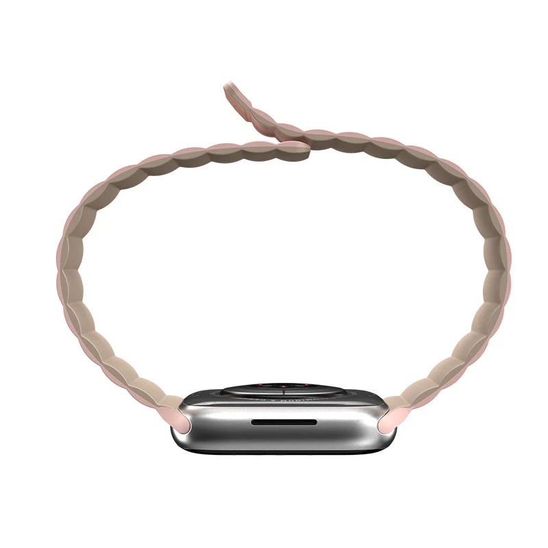 MagEasy Skin Silicone Magnetic Apple Watch Band - 38mm / 40mm / 41mm (Pink) - Image 5