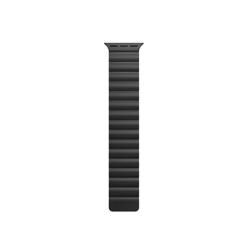 MagEasy Skin Silicone Magnetic Apple Watch Band - 42mm / 44mm / 45mm (Black) - Image 6