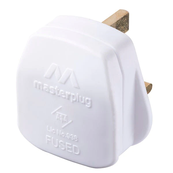 Masterplug PT13W-MPA 13A Plug with 13 Amp Fuse (White) - Image 2