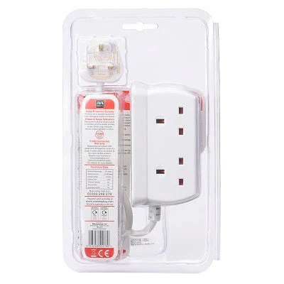 Masterplug SRGD42MW-MPA 13A 4 Socket Surged (Matt White) - Image 5