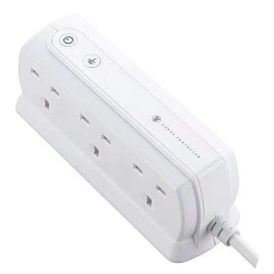 Masterplug SRGD62MW-MPA 13A 6 Socket Surged (Matt White) - Image 2