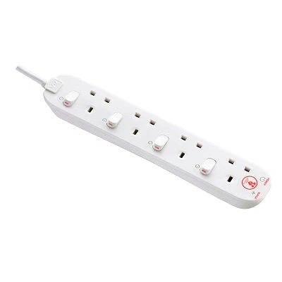 Masterplug SWSRG42N-MPA Switch w Surge+LED 4 Socket 2m - Image 4