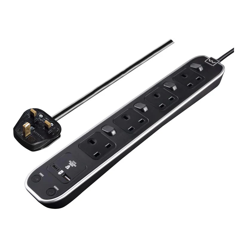 Masterplug SWSRGUAC2043PB-SH 4G 3M USB Type-C PD20W Extension with switch