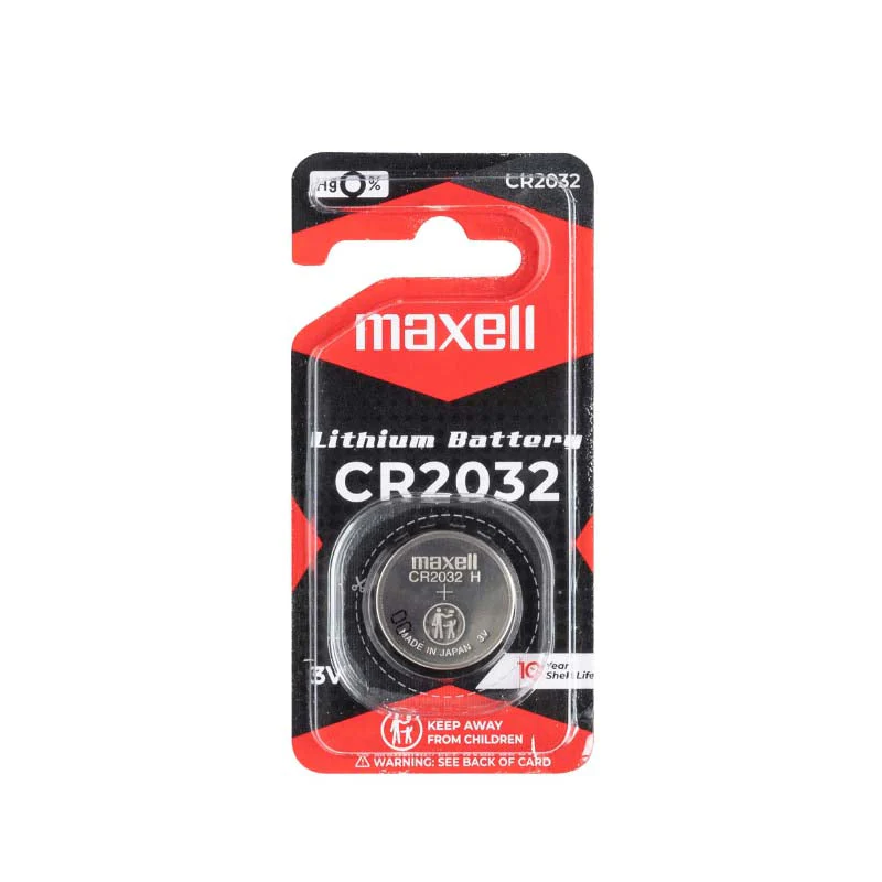 Maxell CR2032 Button Cell Battery 1pc Card