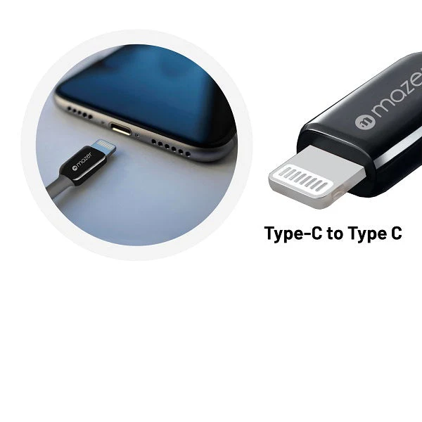 Mazer Infinite Link 3 Pro 0.5m 3.1A USB-A To Lightning Cable (Black) - Image 3