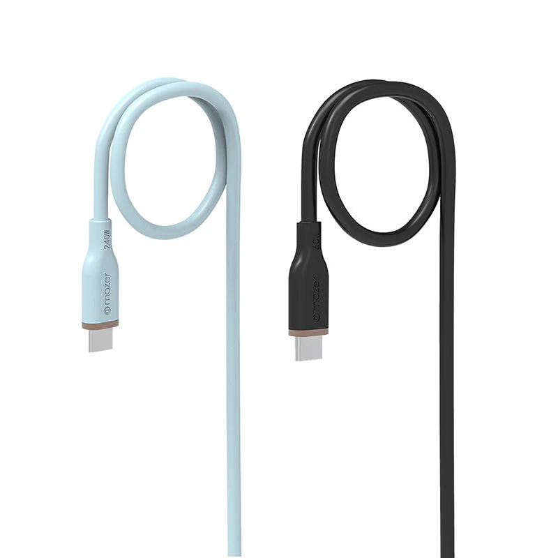 Mazer M-COMBO25-08/(C265-BK+C2240-BL) Dual USB-C PD65W+PD240-BL Cable Combo
