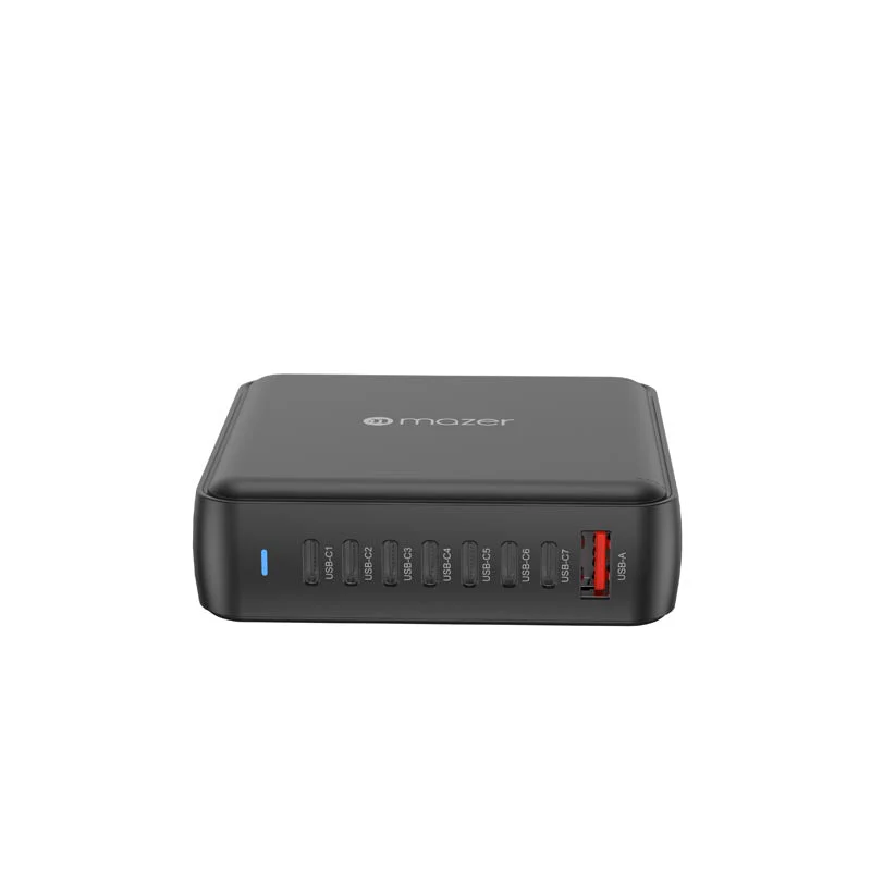 Mazer M-D170W-V5-BK PD170W 8Ports (7C1A) Desktop Charger with 1.5M Power Cable (Black) - Image 4