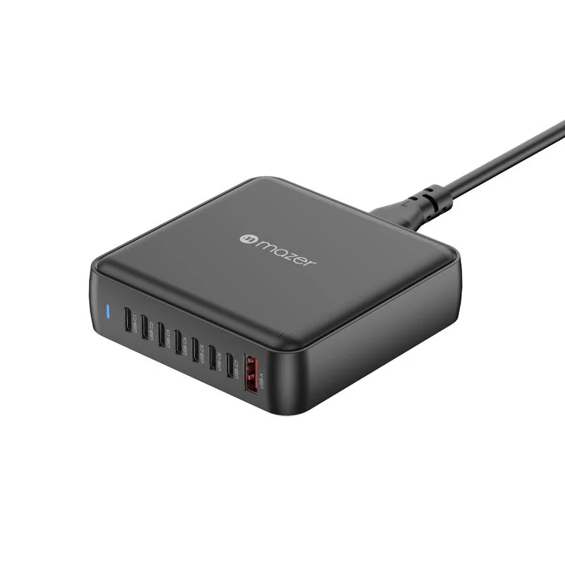 Mazer M-D170W-V5-BK PD170W 8Ports (7C1A) Desktop Charger with 1.5M Power Cable (Black) - Image 5