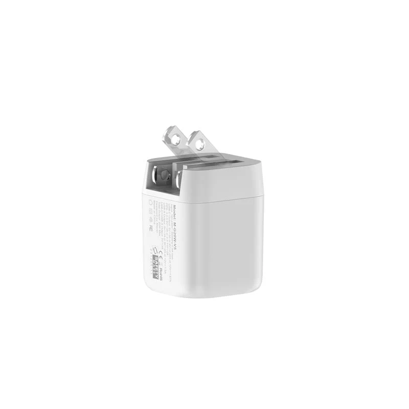 Mazer M-G20W-V5-WH PD20W 1C1A Travel Adapter with US+UK Plugs (White) - Image 6