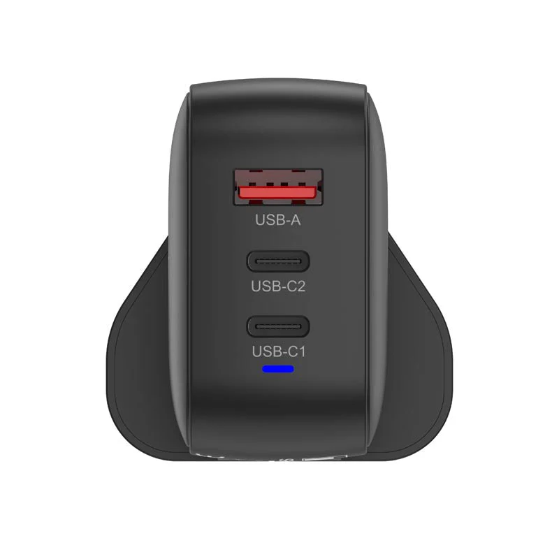 Mazer M-G70W-V5-BK PD70W 2C1A Travel Adapter with Changeable Plugs (Black) - Image 8