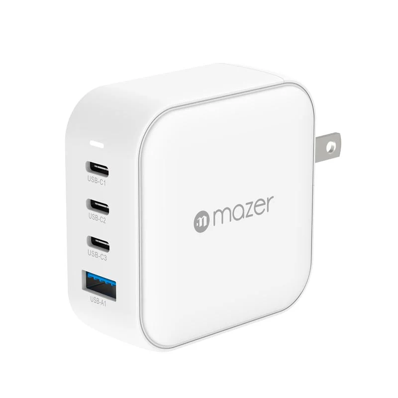 Mazer M-GAN100W-BC GAN3 100W 1A+3C Included of 3 Plugs (White)