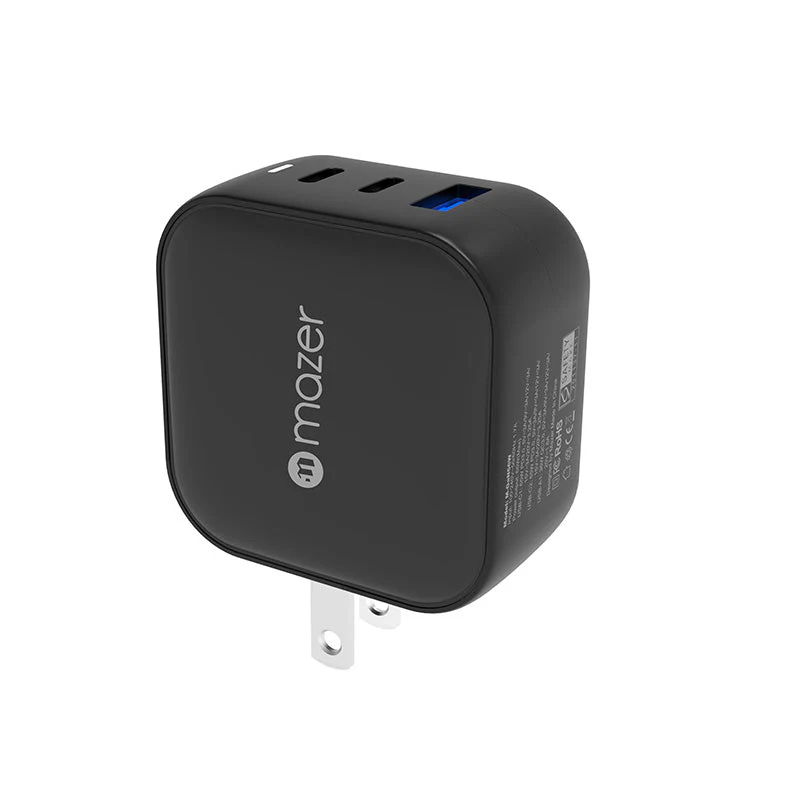 Mazer M-GAN66W-BK SuperMINI GAN66W PD&QC 2USB-C+USB Charger - Image 6
