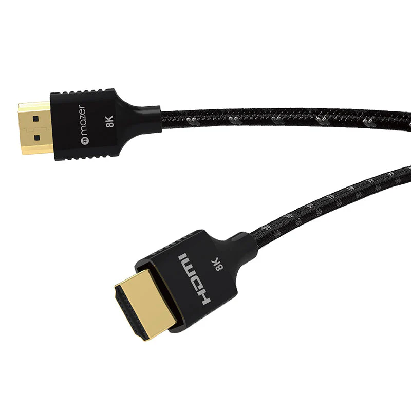 Mazer M-HDMI8K-UT220/ULTRA Display 8K/60Hz/48G/HDMI2.1/2.0M Nylon Cable  (Black) - Image 3