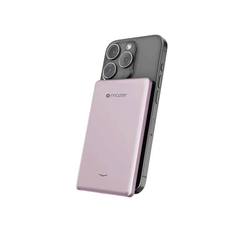 Mazer M-MagAir19-PK 5000mAh PD20W Qi2 Compatible Power Bank (Pink) - Image 5