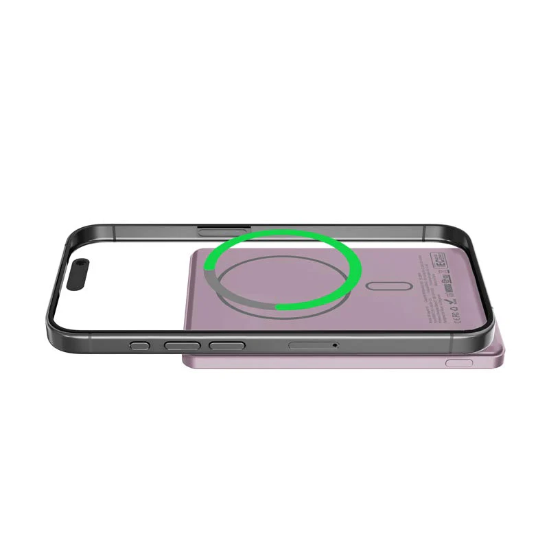 Mazer M-MagAir19-PK 5000mAh PD20W Qi2 Compatible Power Bank (Pink) - Image 7