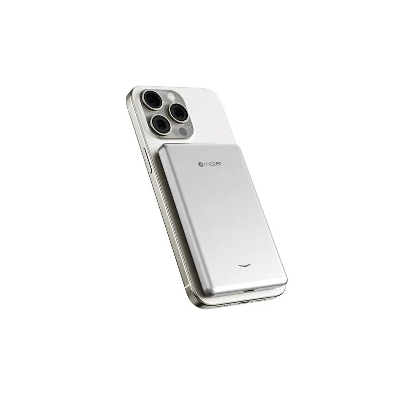 Mazer M-MagAir19-SV 5000mAh PD20W Qi2 Compatible Power Bank (Silver) - Image 4