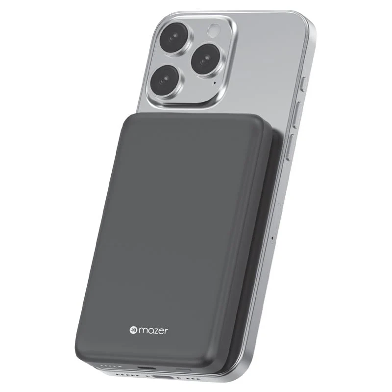 Mazer M-MagAir21-GY Qi2 Certified 15W 10K USB-C PD20W Power Bank (Grey) - Image 4