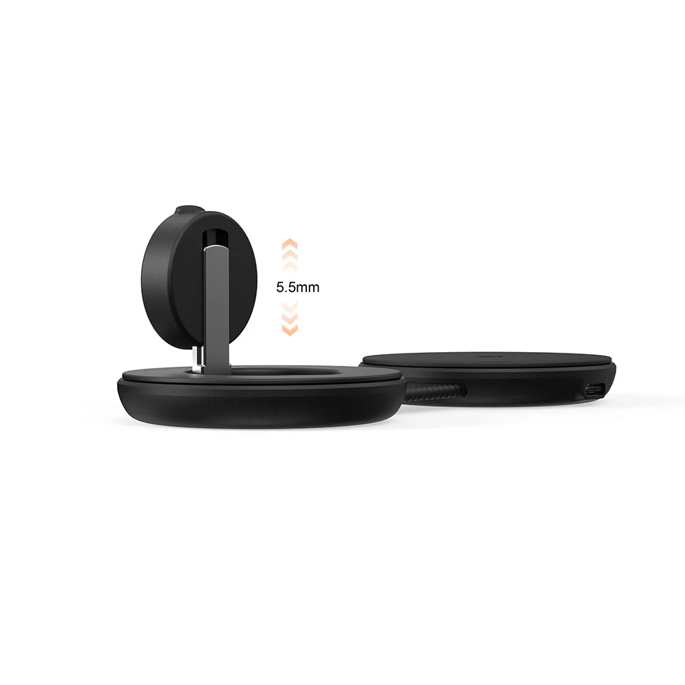 Mazer M-MagPadDuo3-BK 2-in-1 qi2.2 25W Samsung Foldable Wireless Charging Pad - Image 4