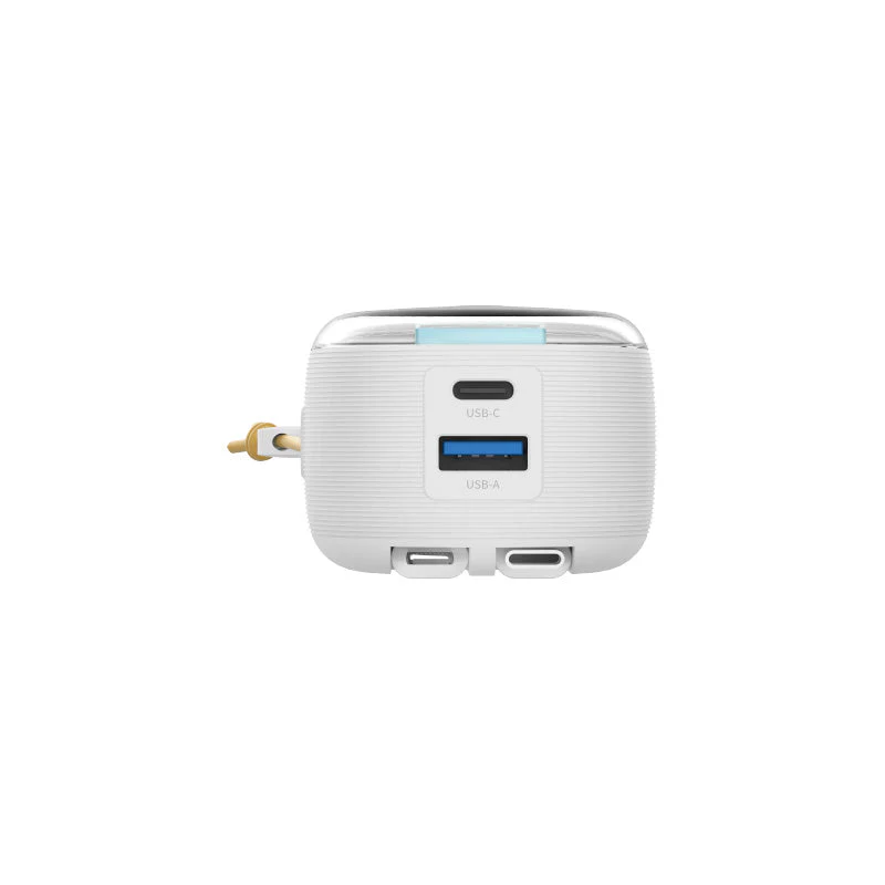 Mazer M-PC45LINK1545-WB PD45W 15000mAh with Built-in MFI and C Cable Powerbank (White) - Image 2