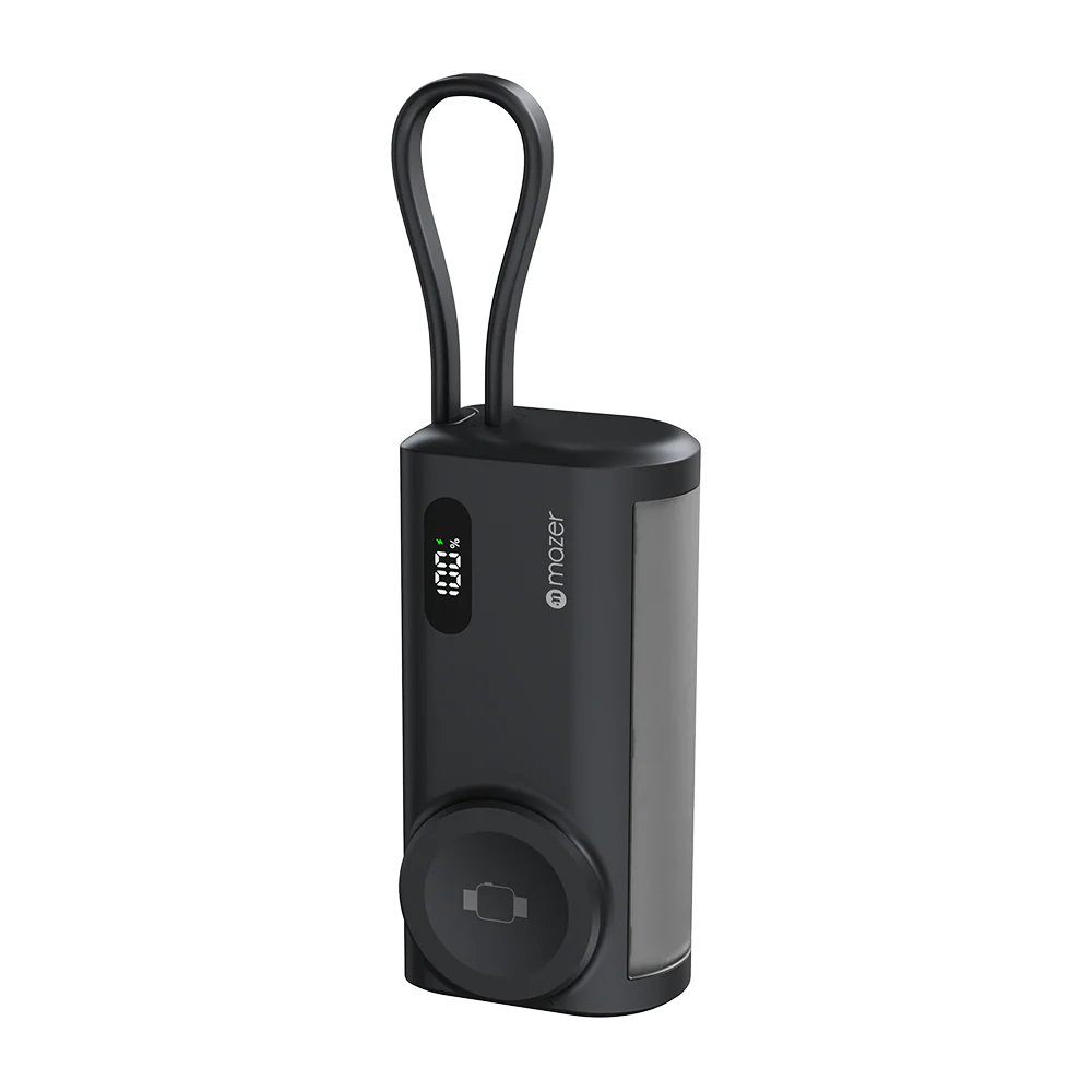 Mazer M-PC5.0W PowerCharge Pocket 2 5,000 mAh PD20W with Apple Watch Charger PB (CCC Certified) - Black Grey - Image 5