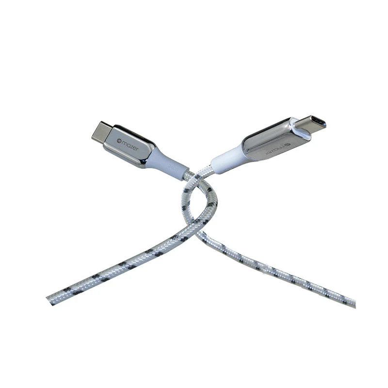 Mazer M-PL3Pro-240C125 240W USB C to C Cable 1.25m (White) - Image 2