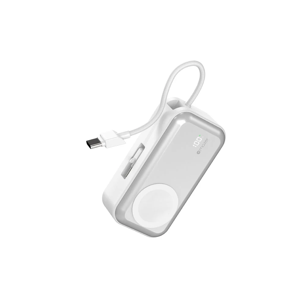 Mazer M-Pocket5.0W-WH PowerCharge Pocket2 5000mAh PD20W Power Bank (White) - Image 2