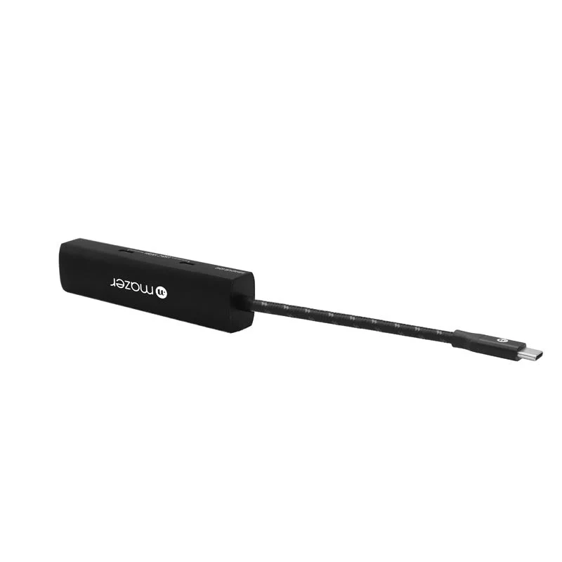 Mazer M-UC2MULTI6150 4K/60Hz HDMIX1 Data at 10Gbps (USB3.0X2+USB-CX1)+USB-C PD100W 5-in-1 Slim Hub (Black) - Image 4