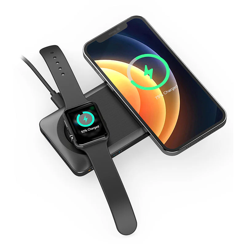 Mazer MagAir14 DUO MagSafe 15W + Apple Watch Portable Power Bank - Image 2