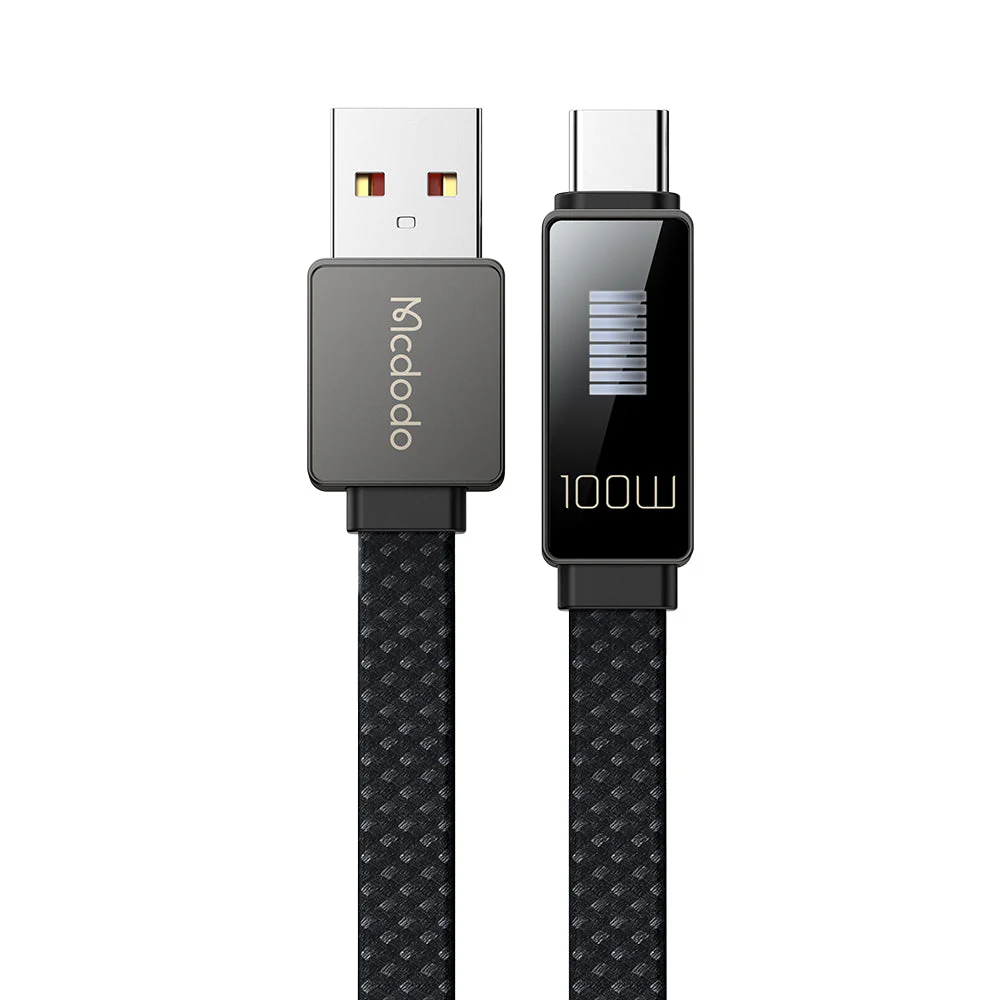 Mcdodo CA-4980 LED Rhythm 6A Type -C USB Data Cable (Black)