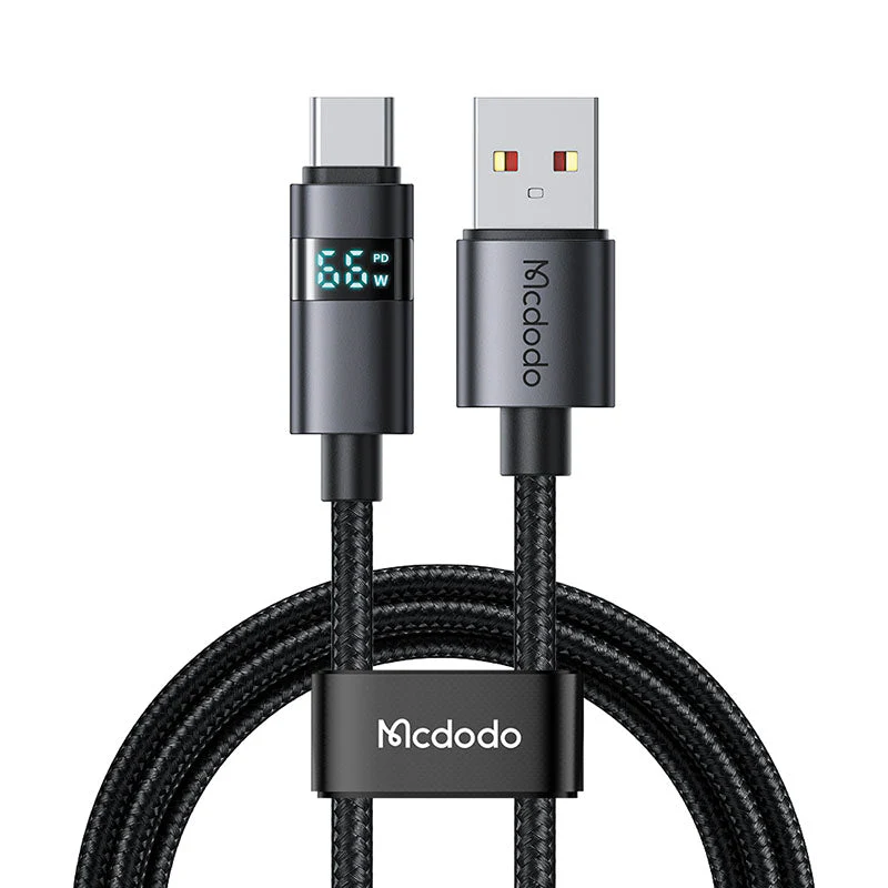 Mcdodo CA-6520 Horizontal LED Display 6A A-C Cable (Black) - Image 3