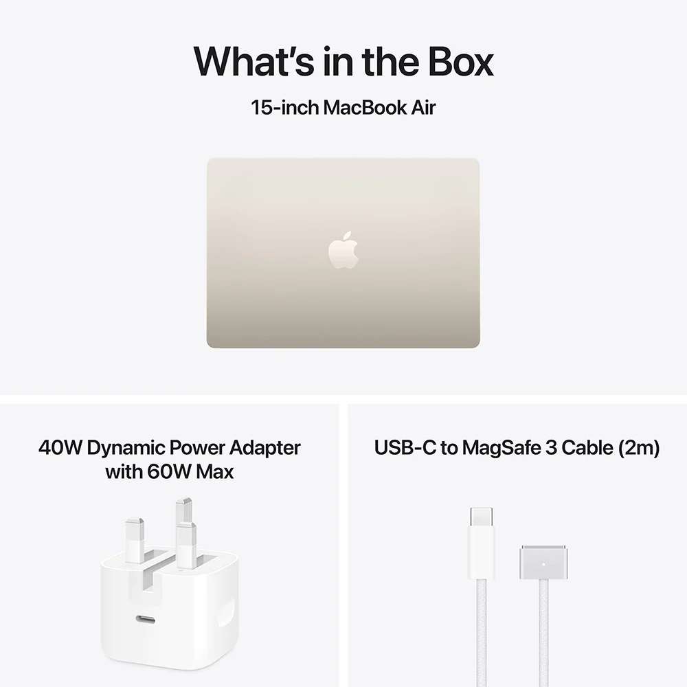 MacBook Air 15" M5/10C GPU/16GB/512GB - Starlight - Image 9